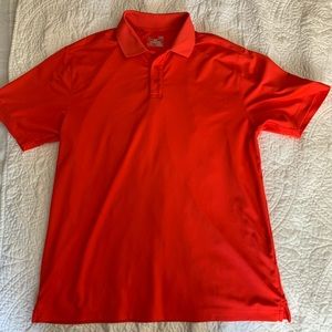 Bright Red/Orange Under Armour Polo